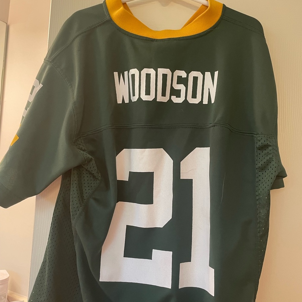 Youth kids Charles Woodson medium Green Bay Packers  jersey